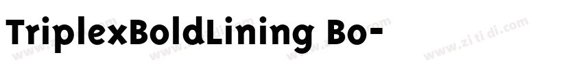 TriplexBoldLining Bo字体转换